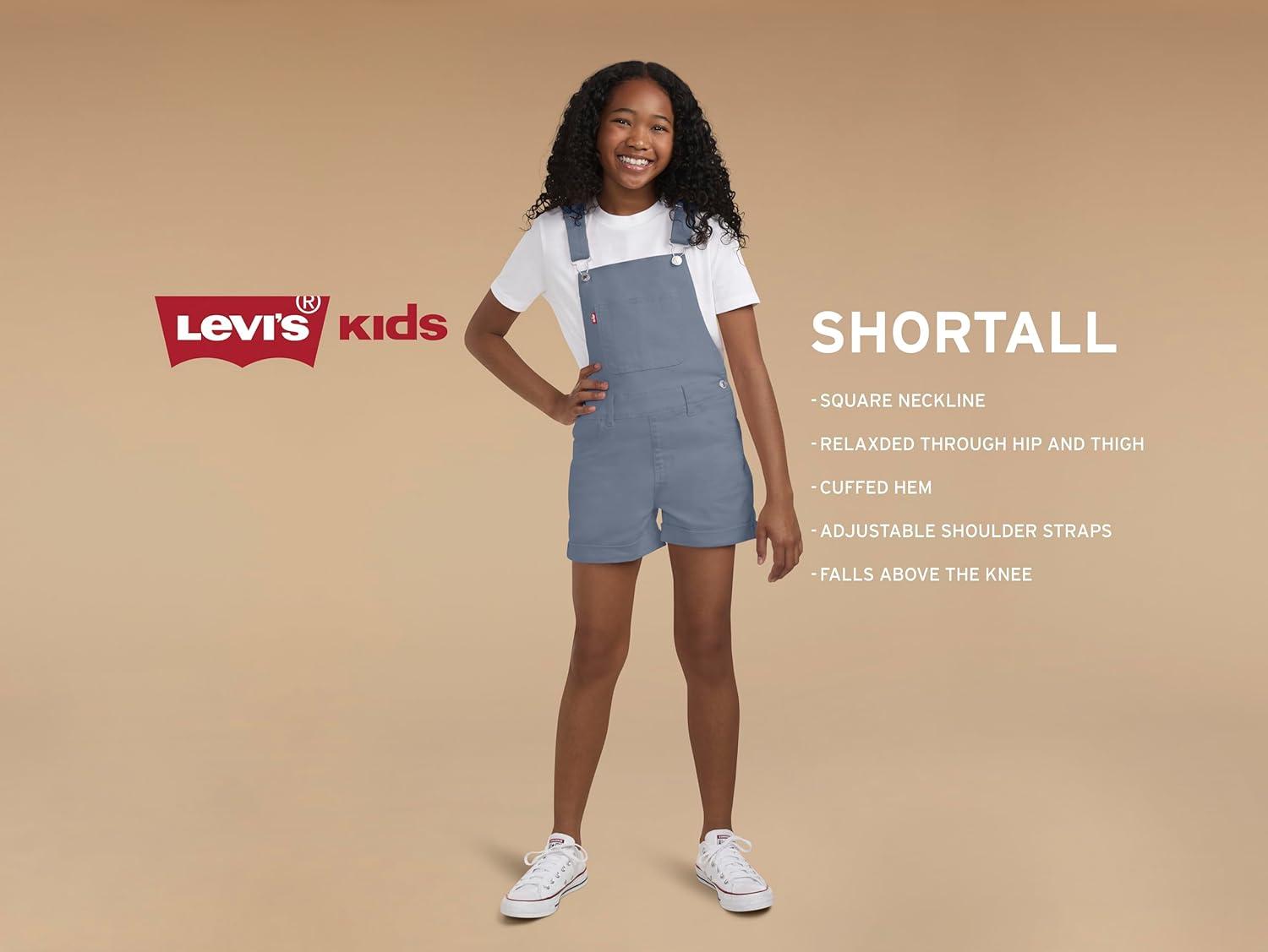 imageLevis babyboys And Baby Denim ShortallWhite