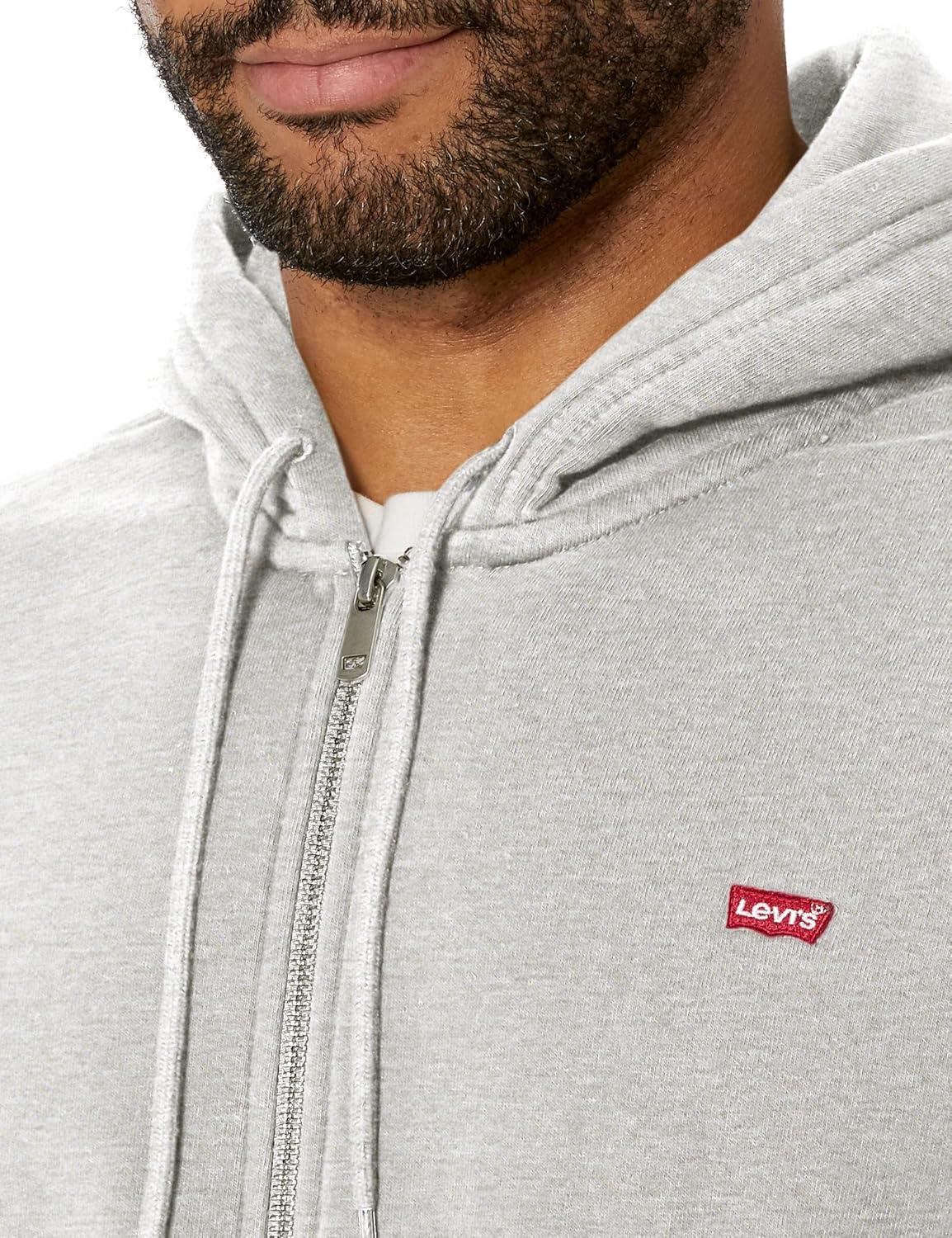 imageLevis mens Core Zip Up Hoodie Also Available in Big amp TallChisel Grey Heather