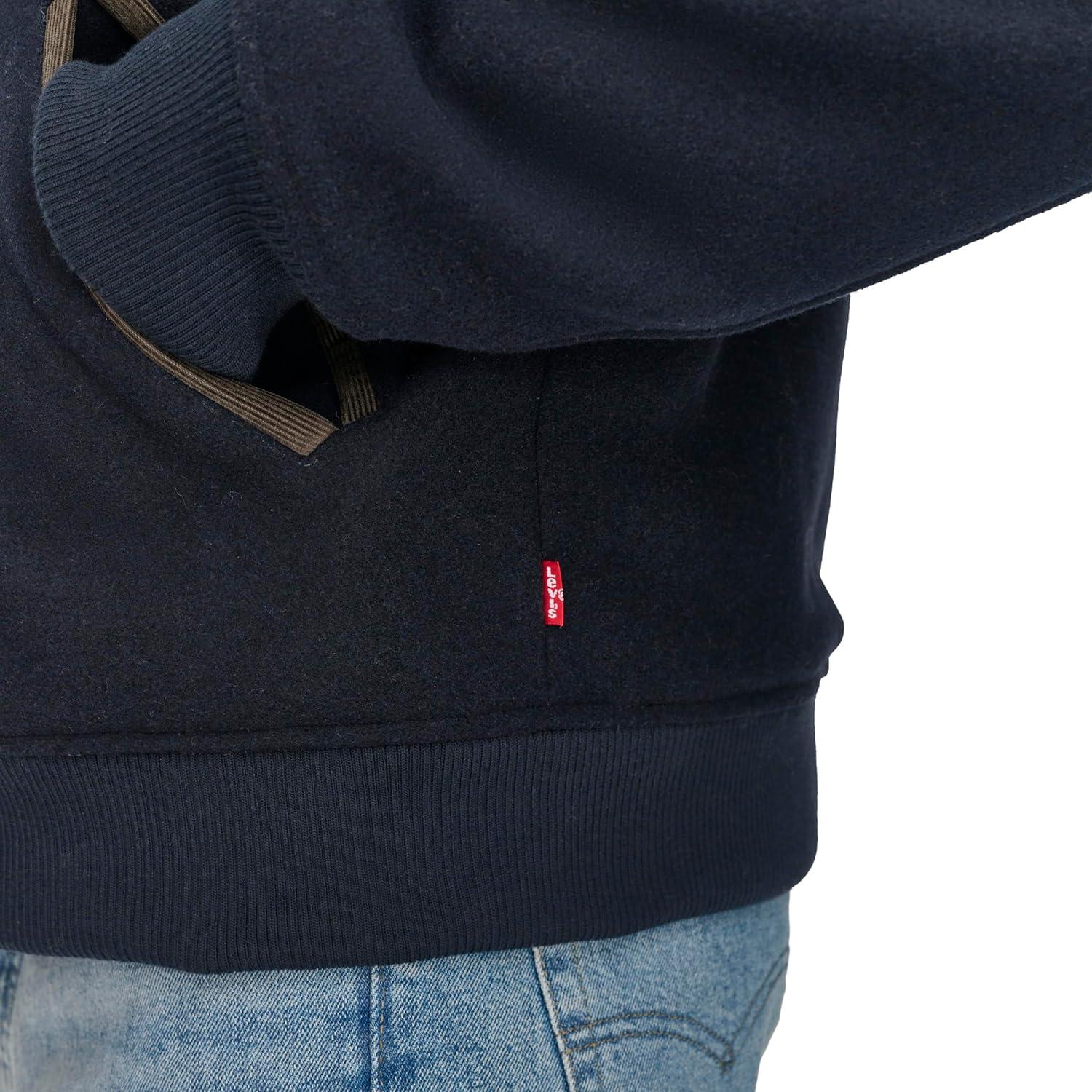 imageLevis mens Levis Mens Mixed Media Western Plaid Bomber JacketSolid Navy