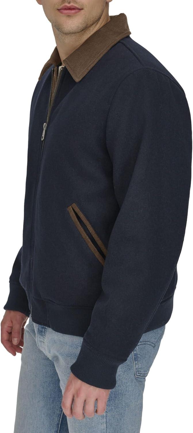 imageLevis mens Levis Mens Mixed Media Western Plaid Bomber JacketSolid Navy