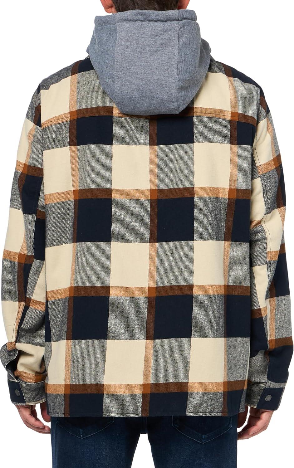 imageLevis mens Plaid Sherpa Lined Hooded Shirt Jacket Regular amp Big amp Tall SizesSkater Plaid Skater