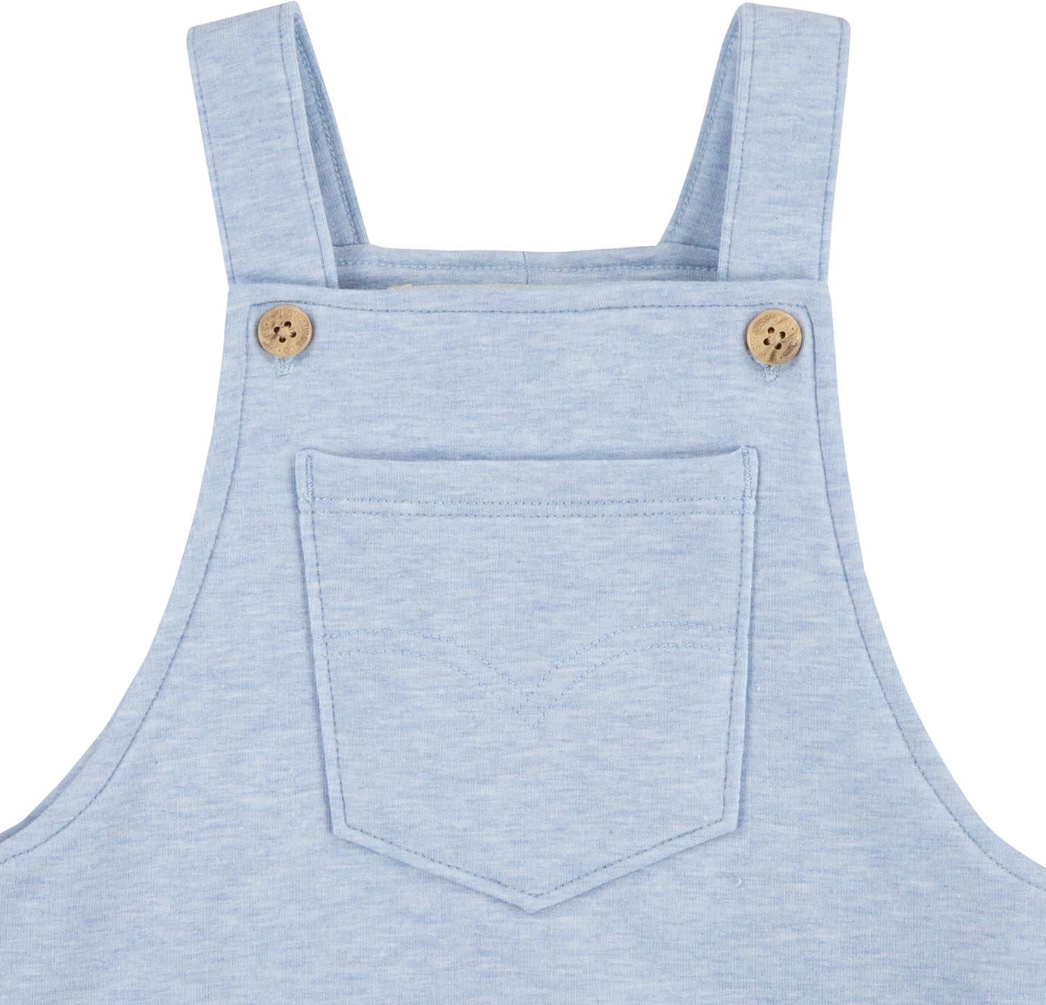 imageLevis unisexbaby And Toddler OverallLight Mist Heather