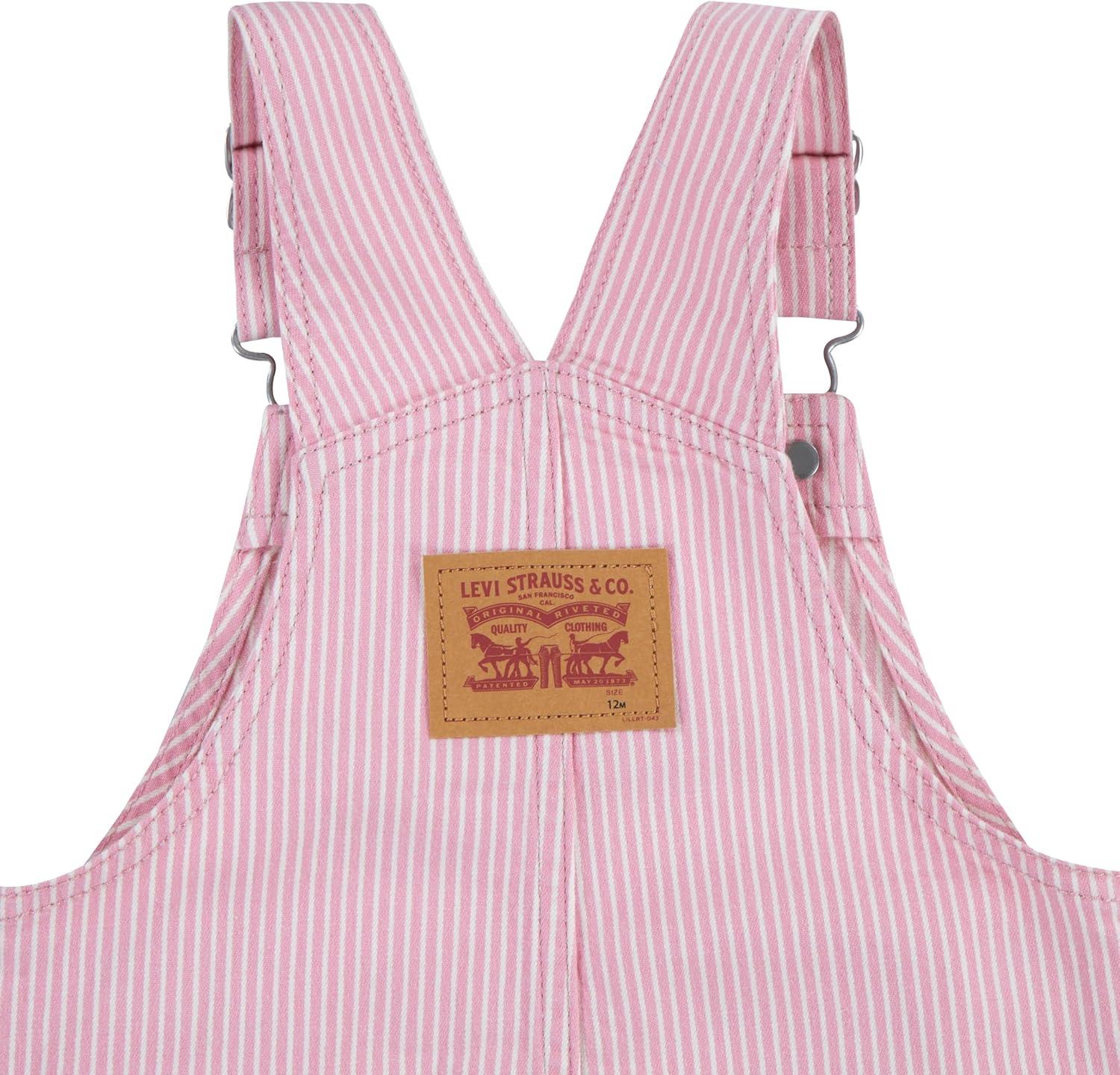 imageLevis unisexbaby And Toddler OverallPinkBright White