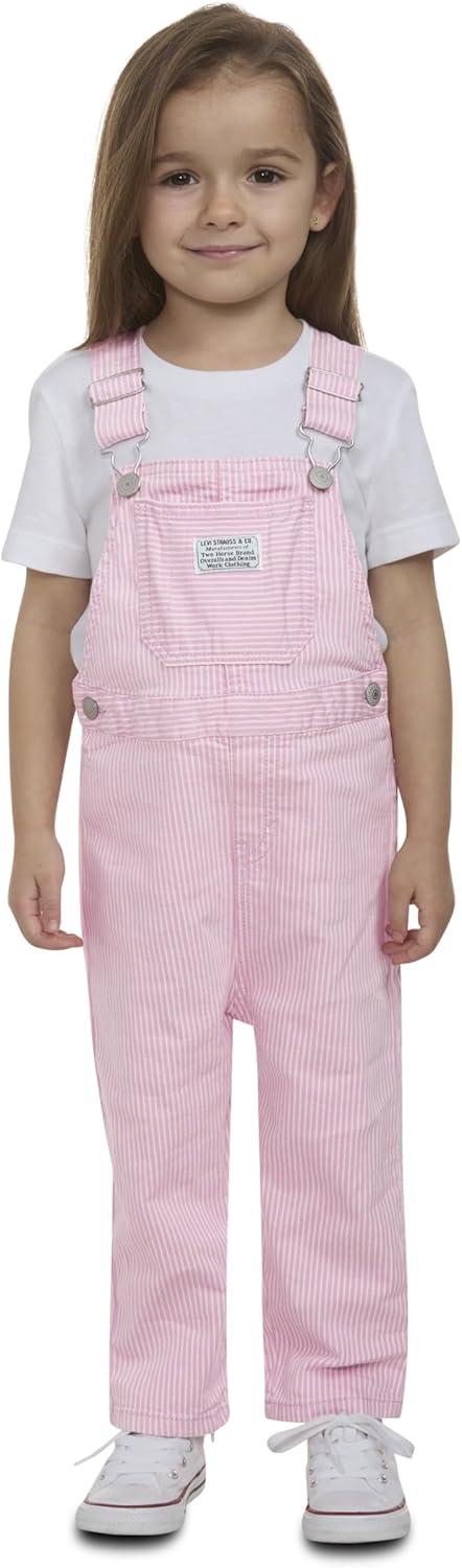 imageLevis unisexbaby And Toddler OverallPinkBright White