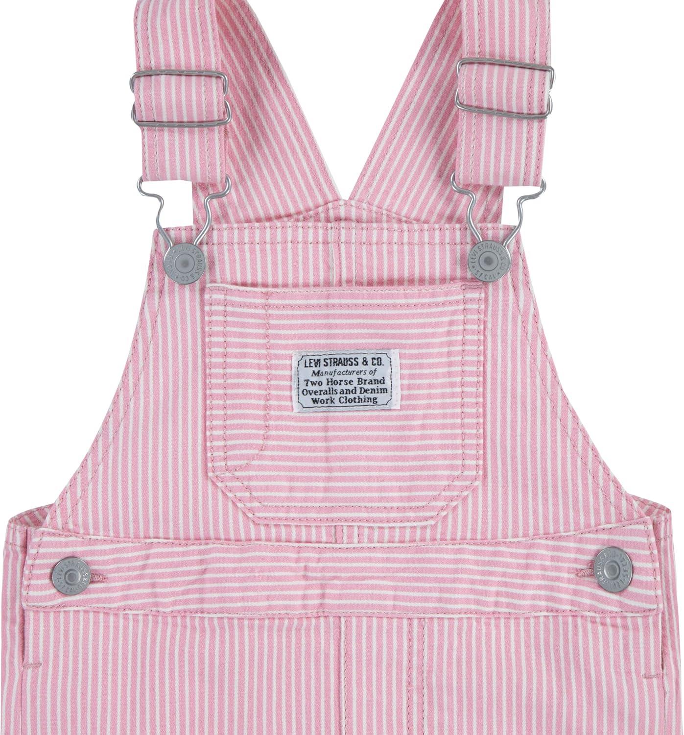 imageLevis unisexbaby And Toddler OverallPinkBright White