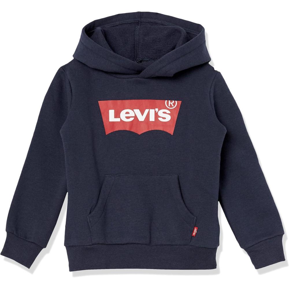 imageHurley Boys Soft Knit Graphic Pullover HoodieNavyBatwing
