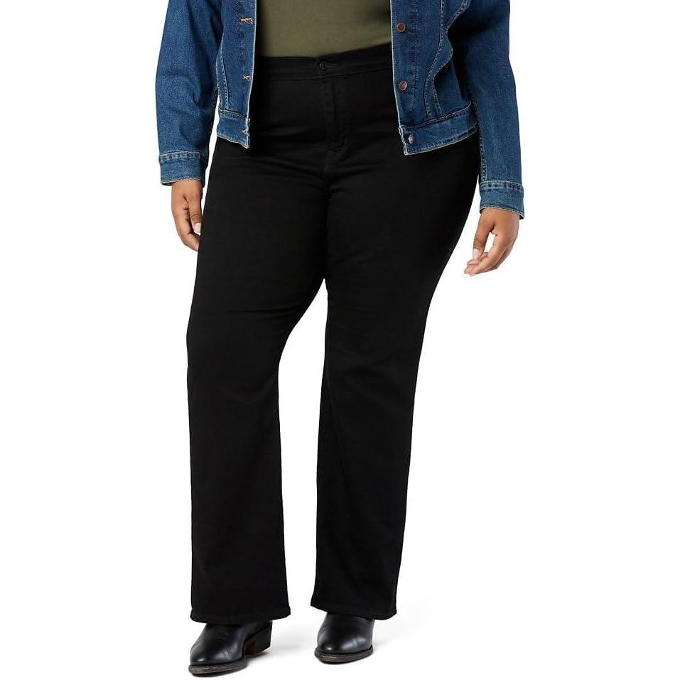 imageLevi Strauss Signature Gold Womens MidRise Bootcut Jeans Stretch Denim Also Available in PlusBlack Opal 5d