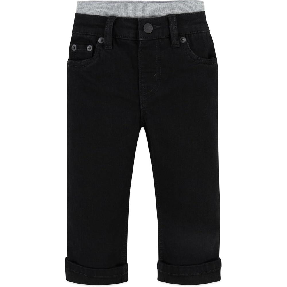 imageLevis Baby Boys amp Toddler Straight Fit JeansBlack Stretch