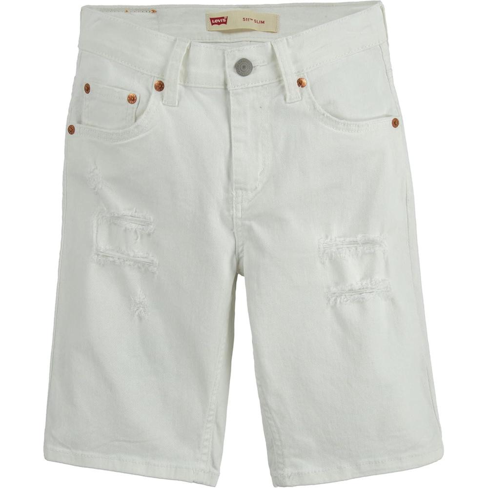 imageLevis Boys Boys Slim Fit Denim ShortsWhite
