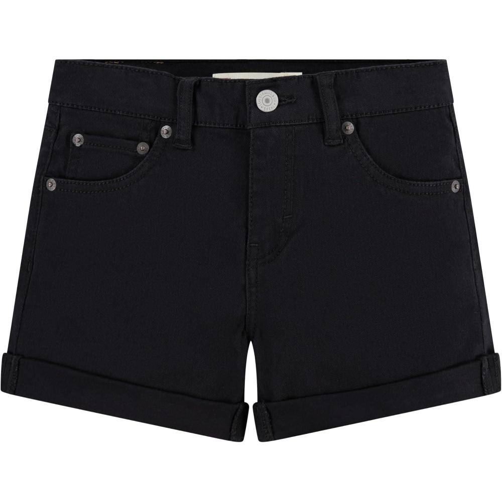 imageLevis Girls Girlfriend Fit Denim Shorty ShortsBlack