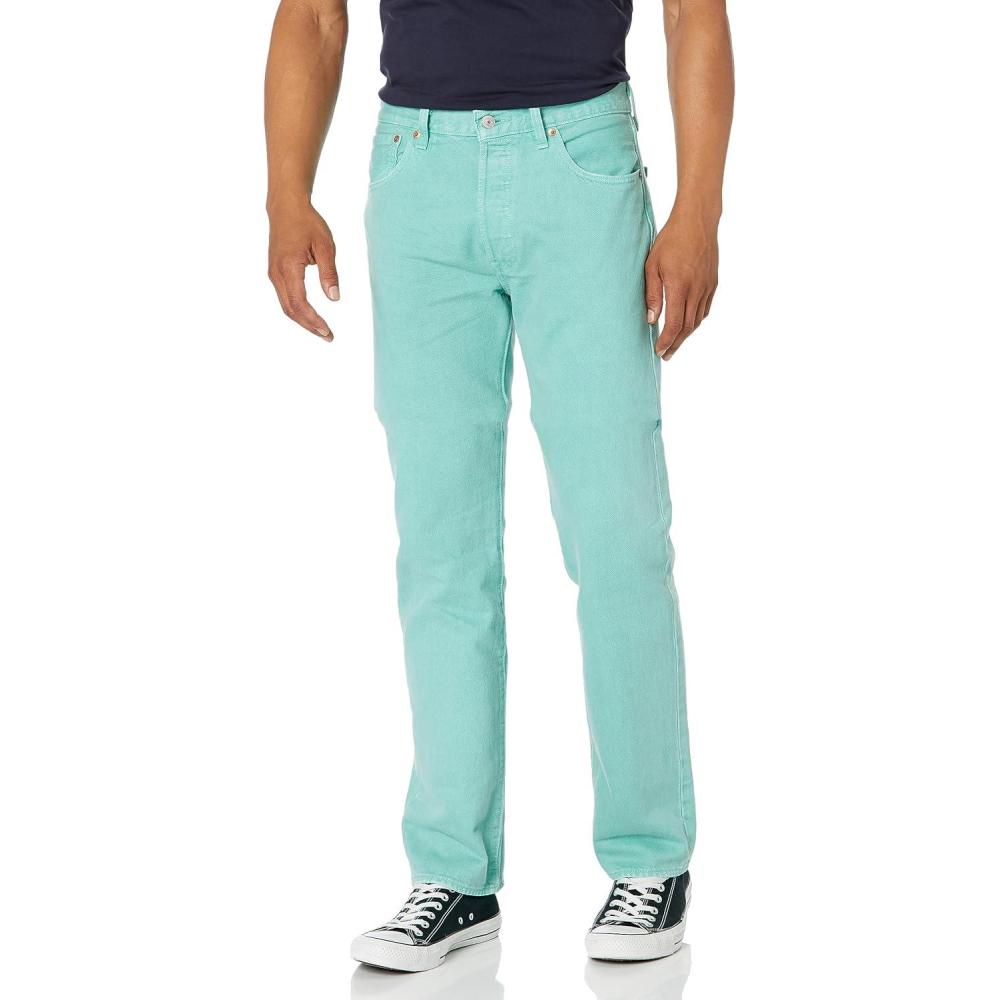 imageLevis Mens 501 Original Fit Jeans Also Available in Big amp TallAll Wasabi