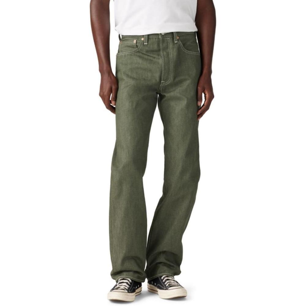 imageLevis Mens 501 Original Fit Jeans Also Available in Big amp TallGreen Rigid