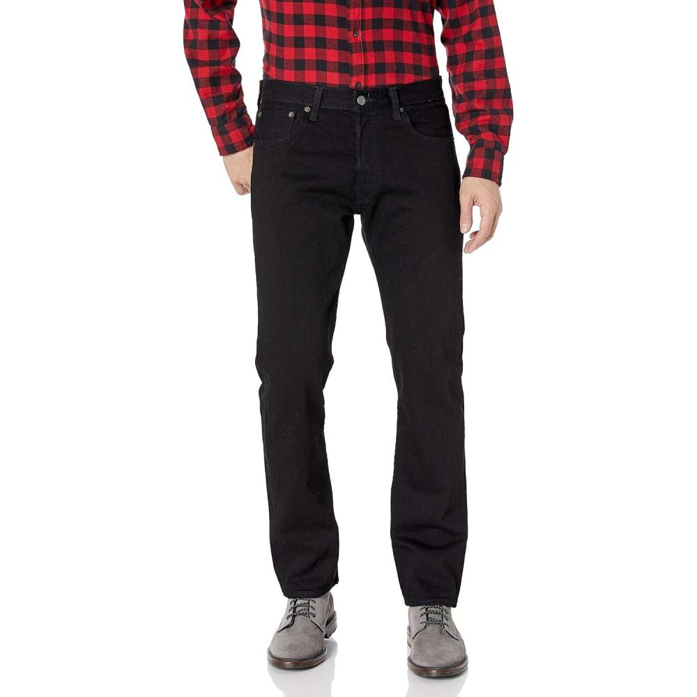 imageLevis Mens 501 Original Fit Jeans Also Available in Big amp TallListless Black