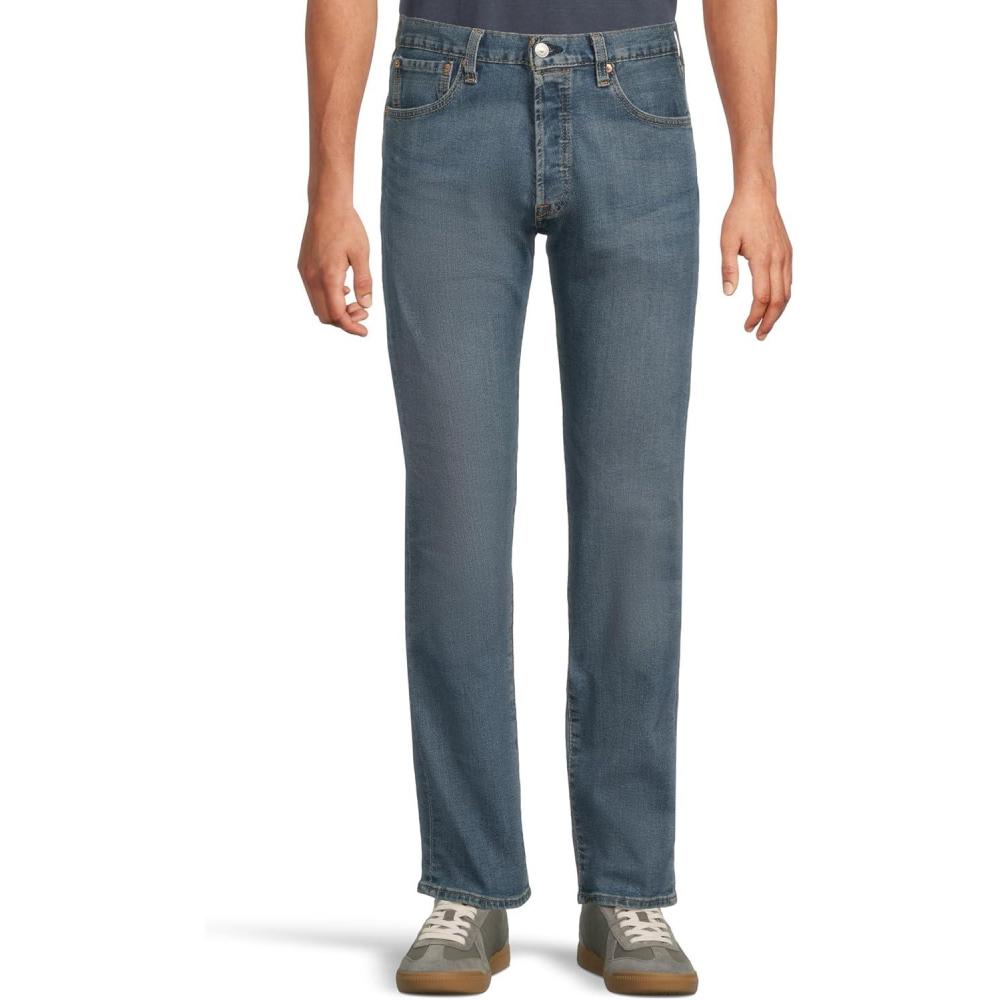 imageLevis Mens 501 Original Fit Jeans Also Available in Big amp TallNew Reel It in Medium Indigo Worn in