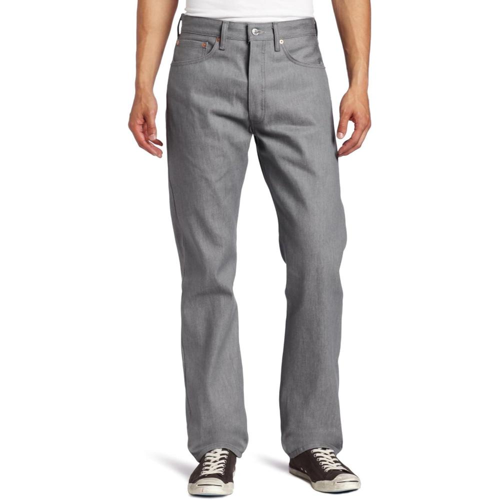 imageLevis Mens 501 Original Fit Jeans Also Available in Big amp TallSilver Rigid Stf