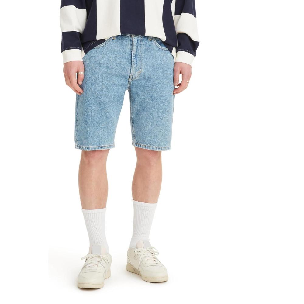 imageLevis Mens 505 Regular Fit ShortsLight Stonewash Amazon Exclusive