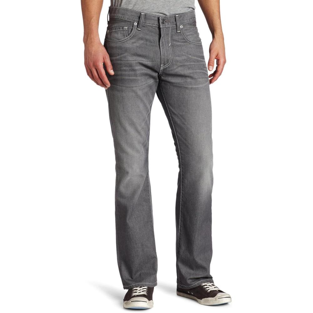 imageLevis Mens 527 Slim Bootcut JeansCrispy Grey