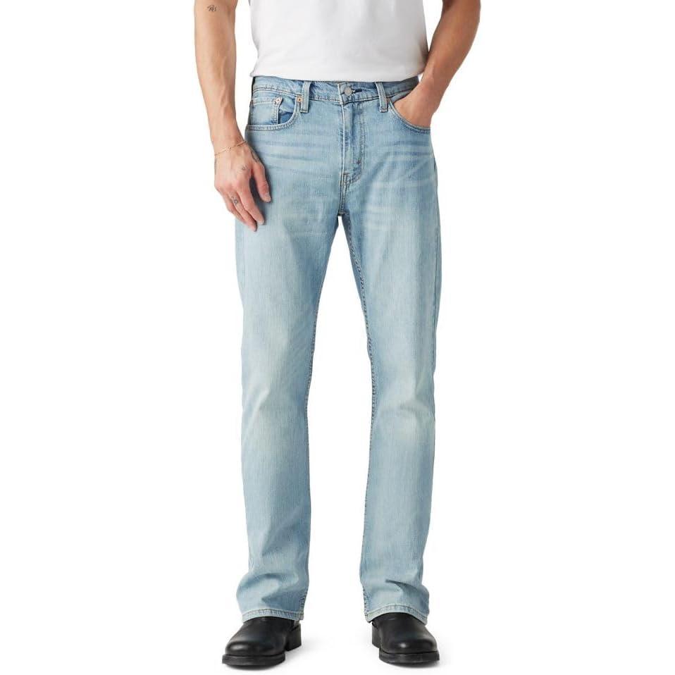 imageLevis Mens 527 Slim Bootcut JeansHere We Stop Light Indigo