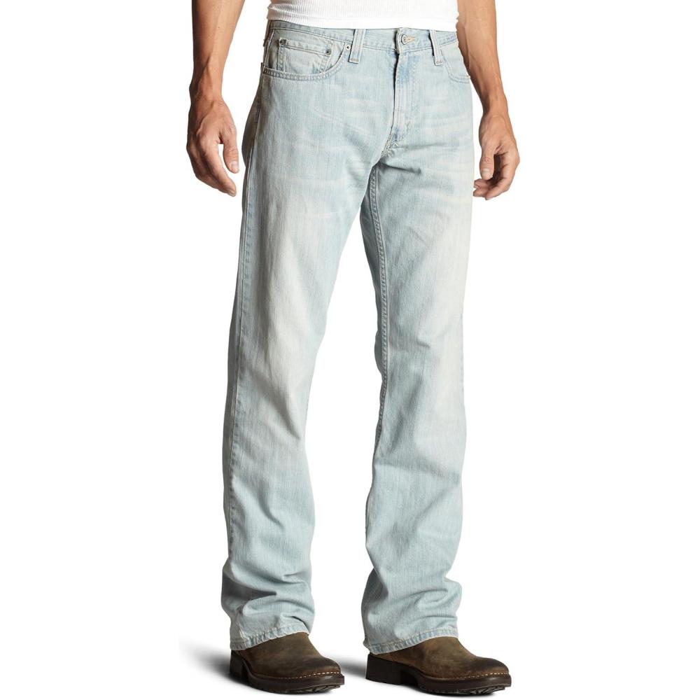 imageLevis Mens 527 Slim Bootcut JeansLight Bright
