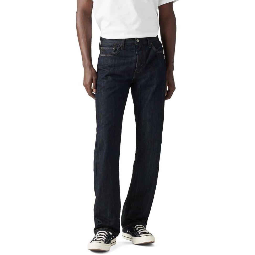 imageLevis Mens 527 Slim Bootcut JeansTumbled Rigid