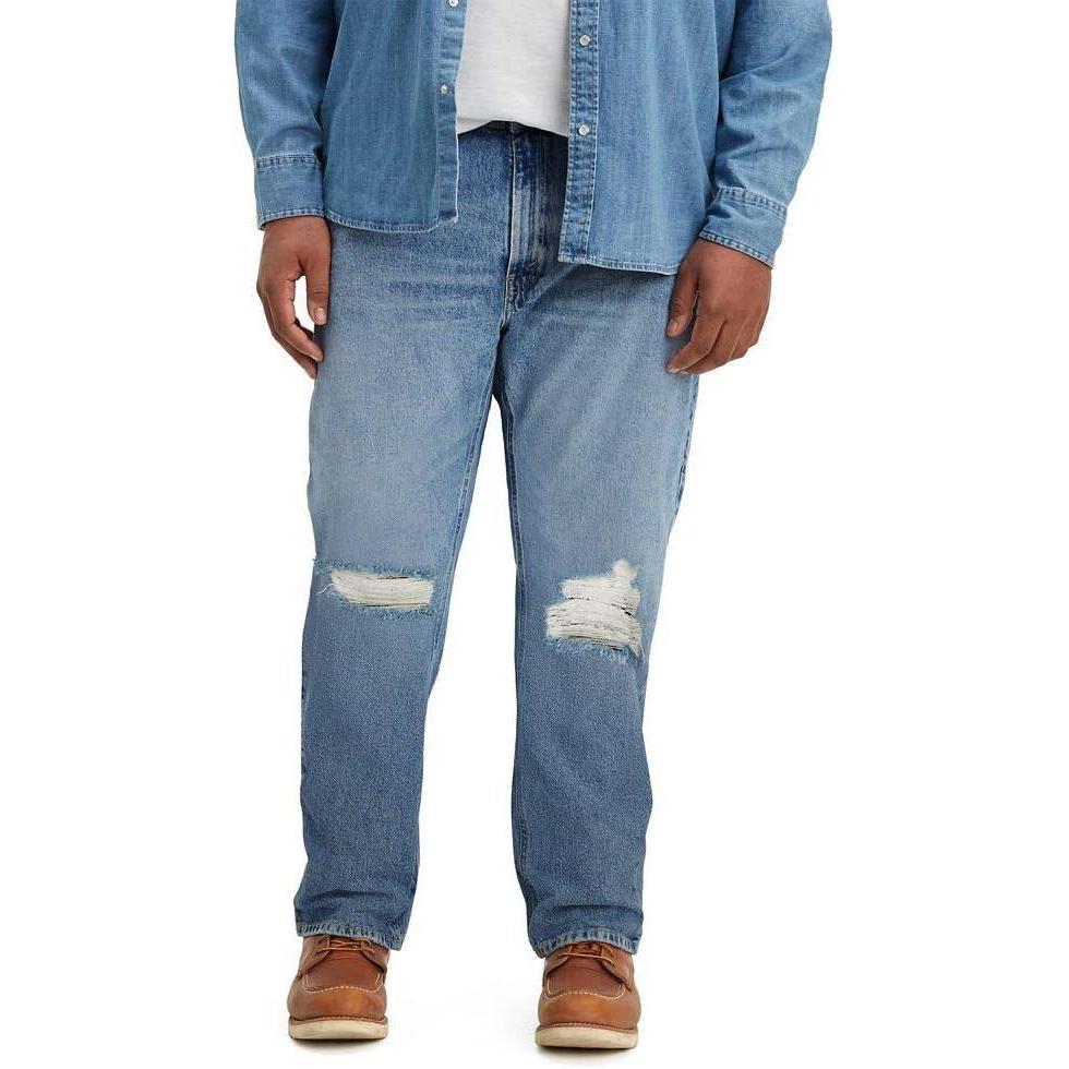 imageLevis Mens 541 Athletic Fit Jeans SeasonalDolf Metal Indigo Destructed Stretch