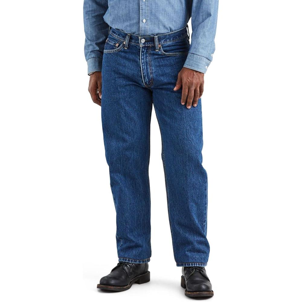 imageLevis Mens 550 Relaxed Fit JeansStonewash Blue