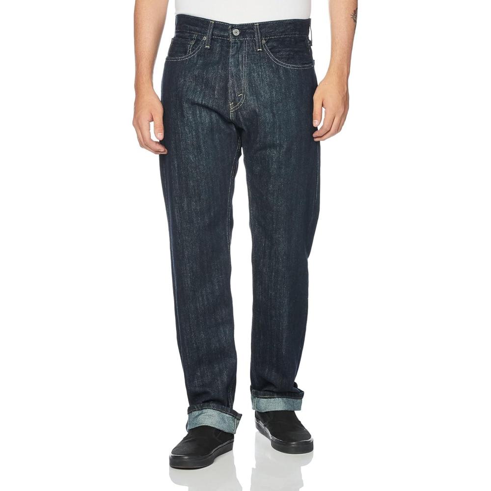 imageLevis Mens 550 Relaxed Fit JeansTumbled Rigid