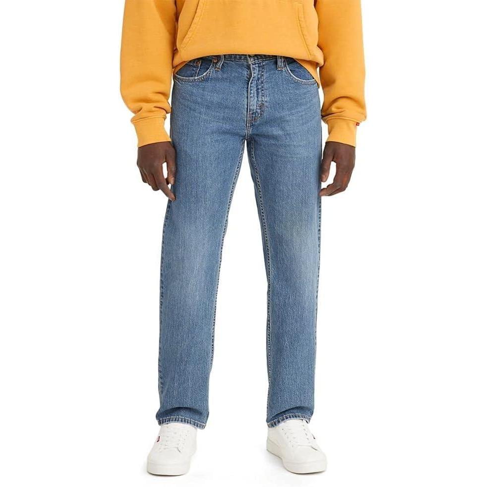 imageLevis Mens 559 Relaxed Straight Jeans Also Available in Big amp TallFremont Cafe  Medium Indigo  Stretch