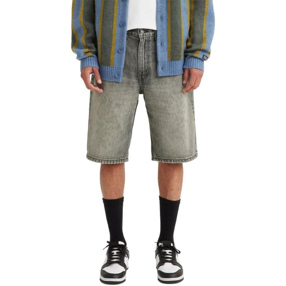 imageLevis Mens 569 Loose Straight Denim ShortsNew a Look Back Nonstretch