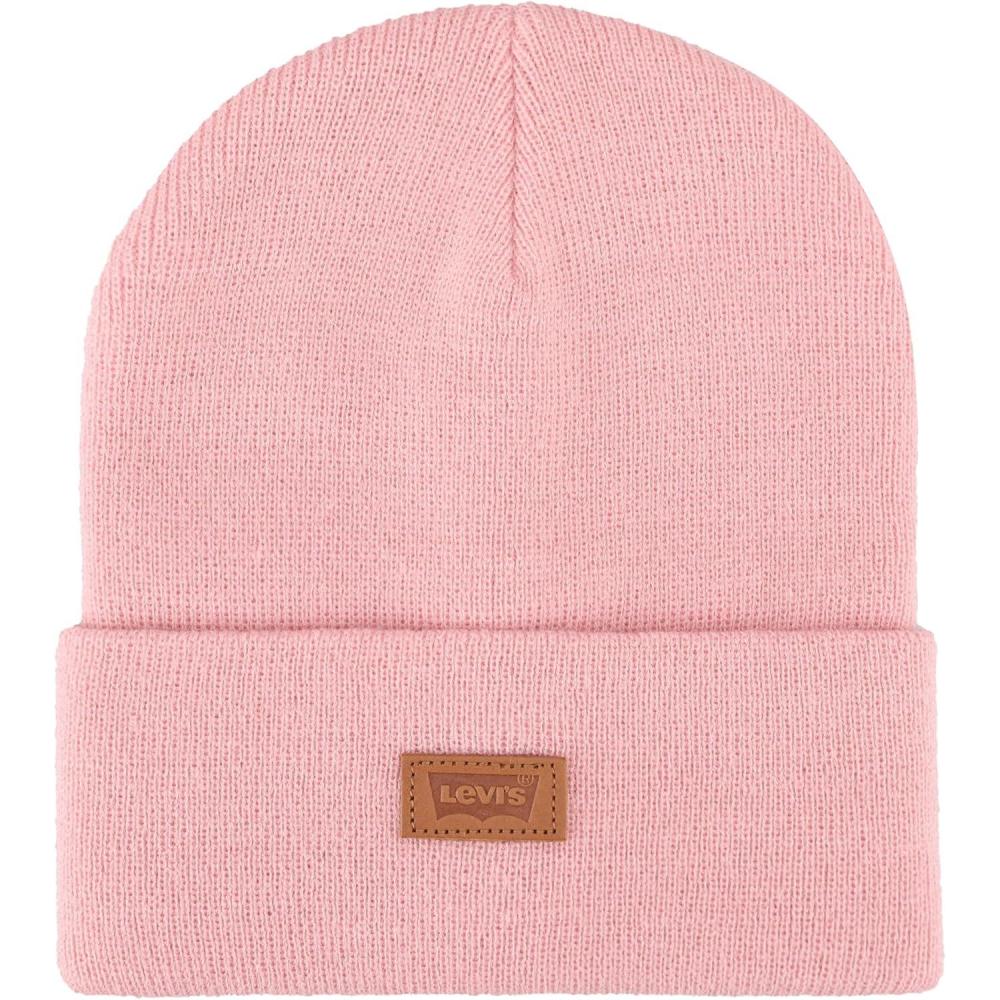 imageLevis Mens AllSeason Hero Beanie Soft Knit Cuffed Winter Hat Warm amp Comfortable Everyday StyleDusty Pink