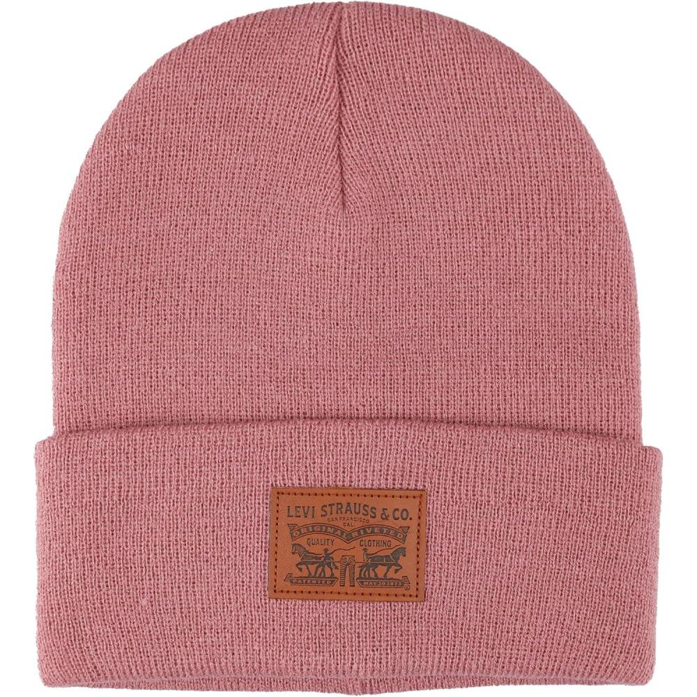 imageLevis Mens AllSeason Hero Beanie Soft Knit Cuffed Winter Hat Warm amp Comfortable Everyday StylePink