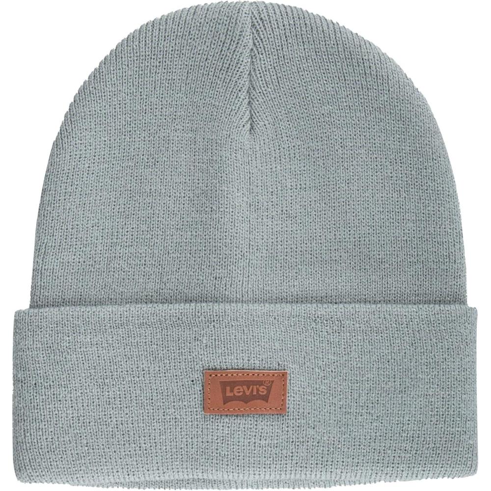 imageLevis Mens AllSeason Hero Beanie Soft Knit Cuffed Winter Hat Warm amp Comfortable Everyday StyleSeafoam Solid