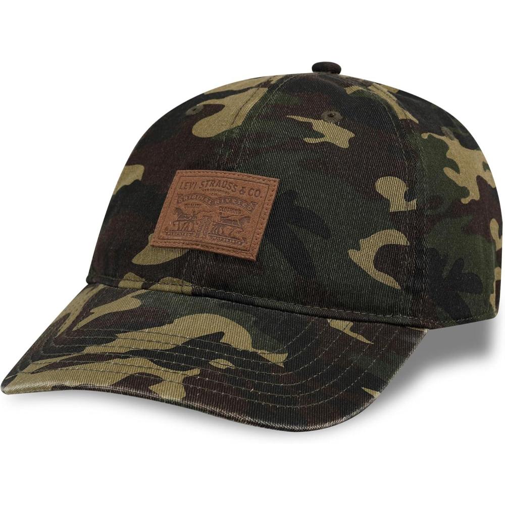 imageLevis Mens Classic Baseball Hat with LogoCamo Denim