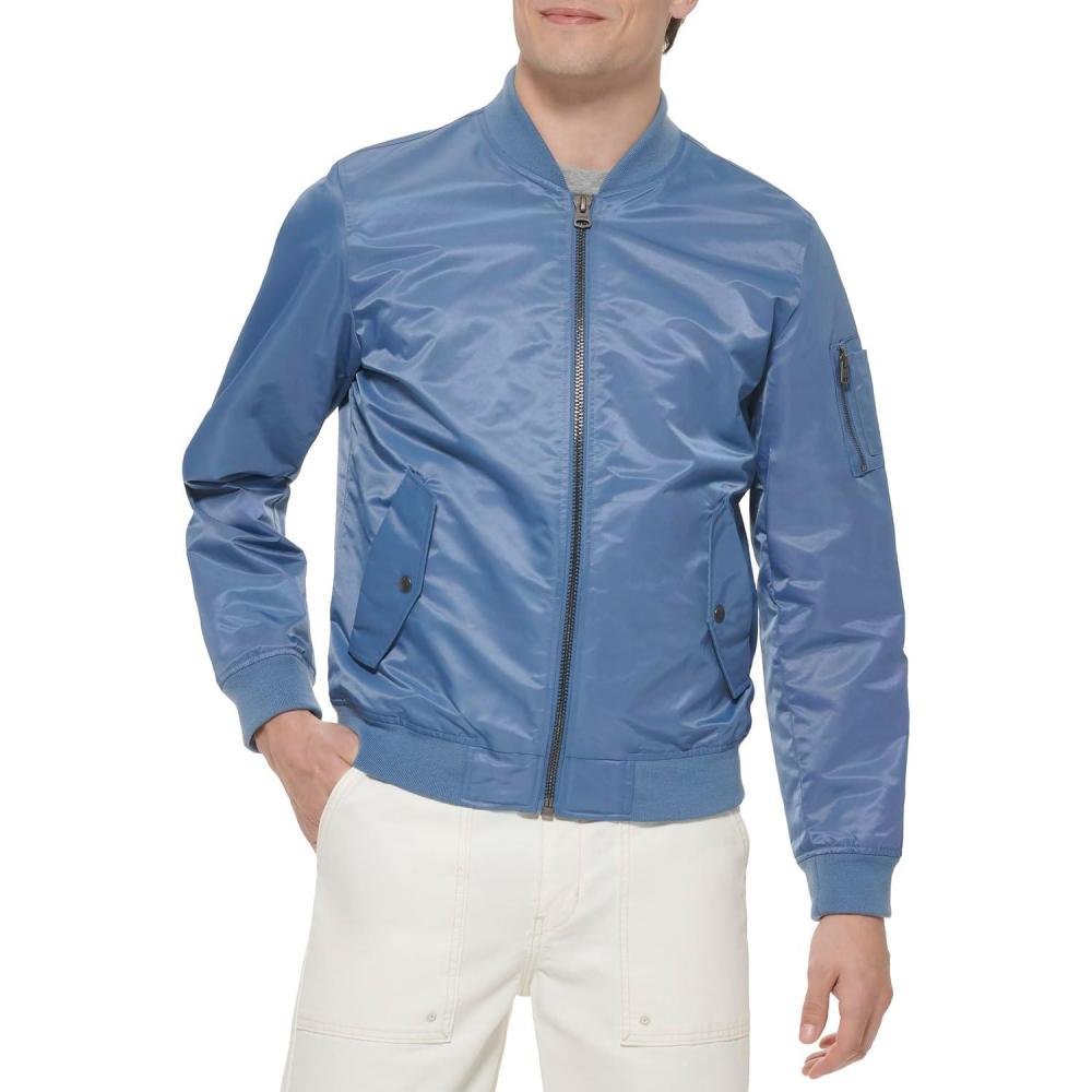 imageLevis Mens Flight Satin Unfilled Ma1 BomberBlue Horizon Ma1 Unfilled