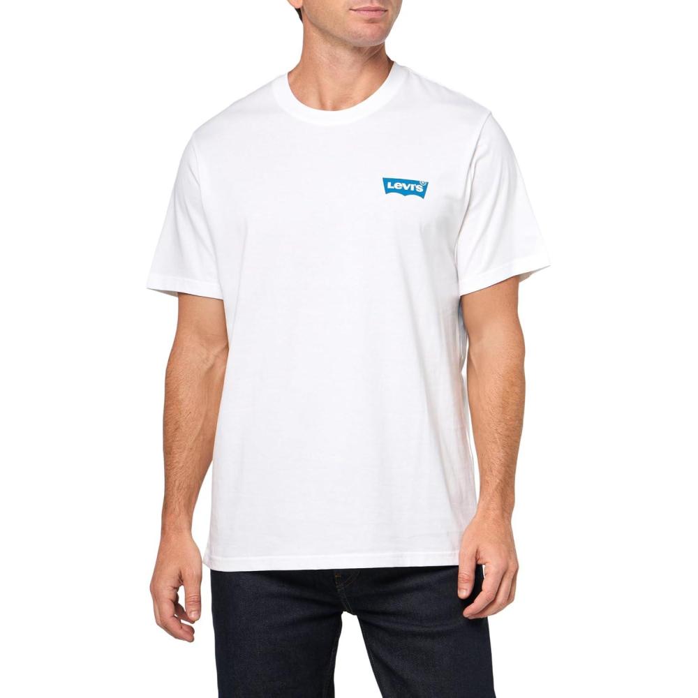 imageLevis Mens Graphic Tee Also Available in Big amp TallCanyon Buggy White