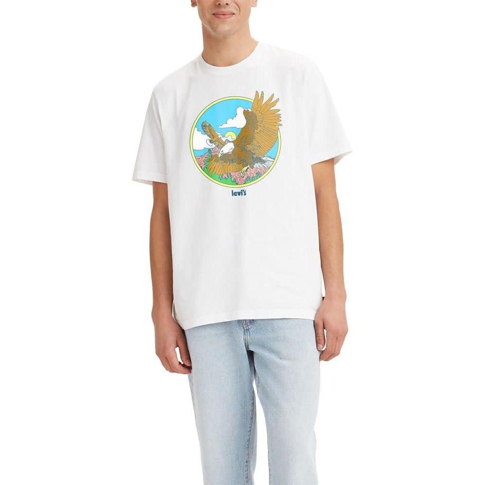 imageLevis Mens Graphic Tee Also Available in Big amp TallEagle White