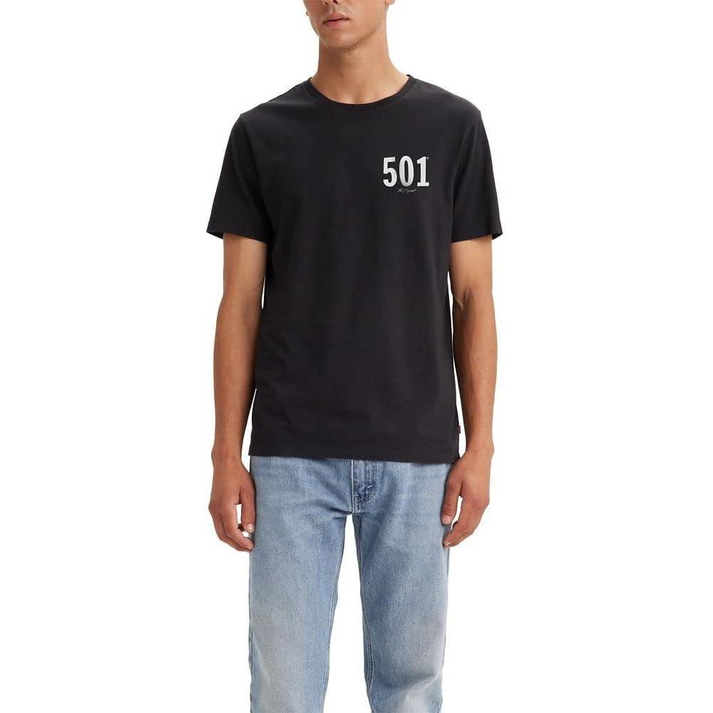 imageLevis Mens Graphic Tee Also Available in Big amp TallNew 501 Back Caviar Graphic