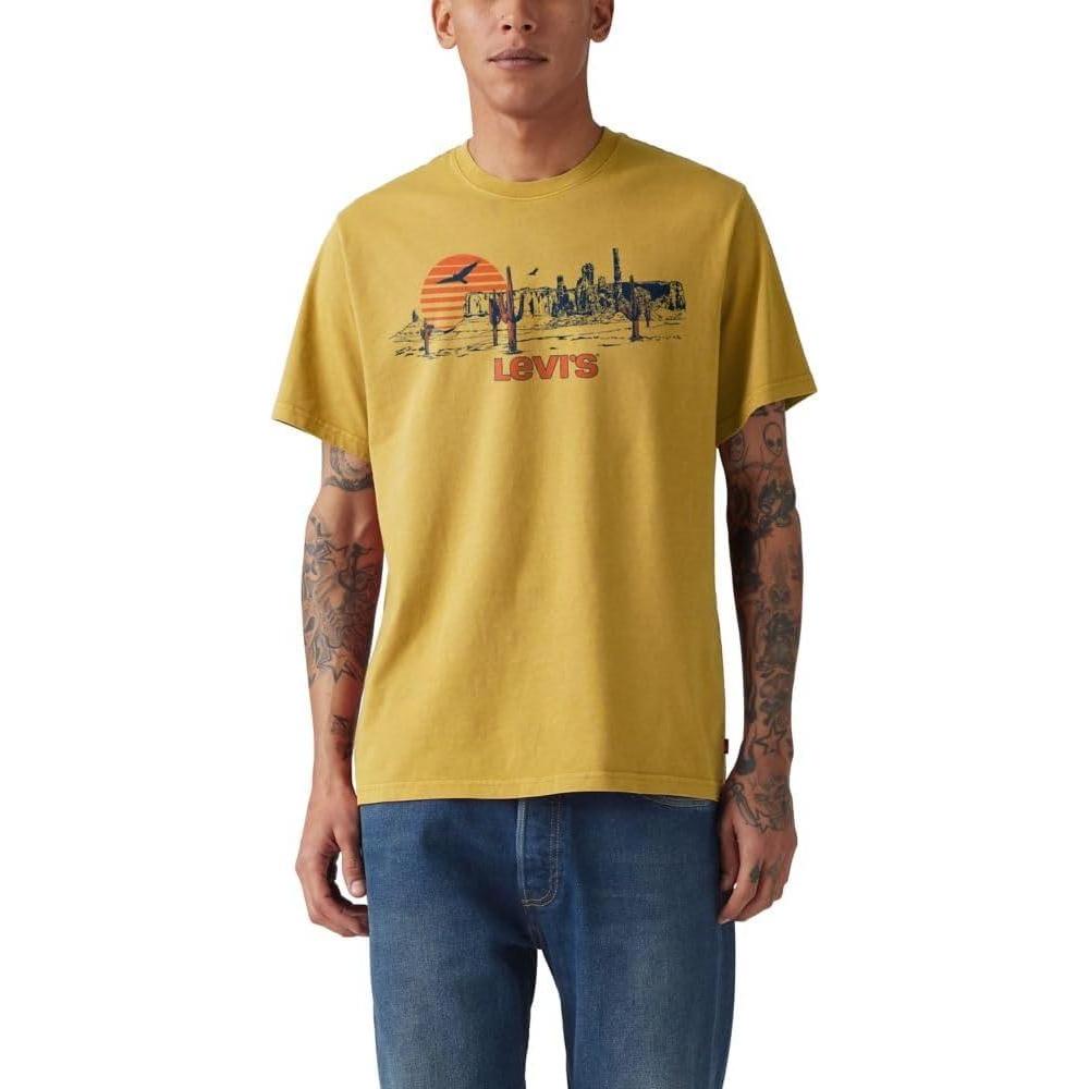 imageLevis Mens Graphic Tee Also Available in Big amp TallNew Chasm Mustard