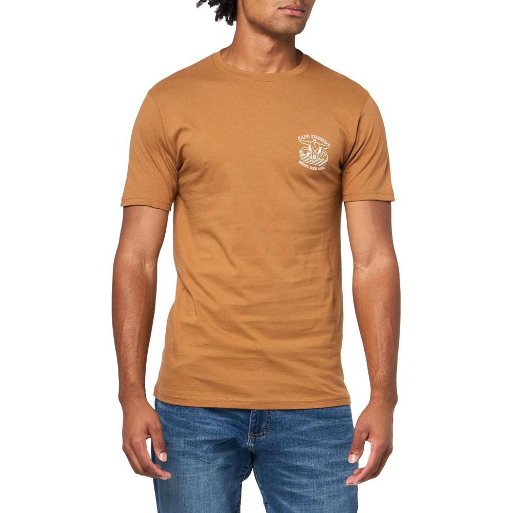 imageLevis Mens Graphic Tee Also Available in Big amp TallNew Quirley Brown Sugar