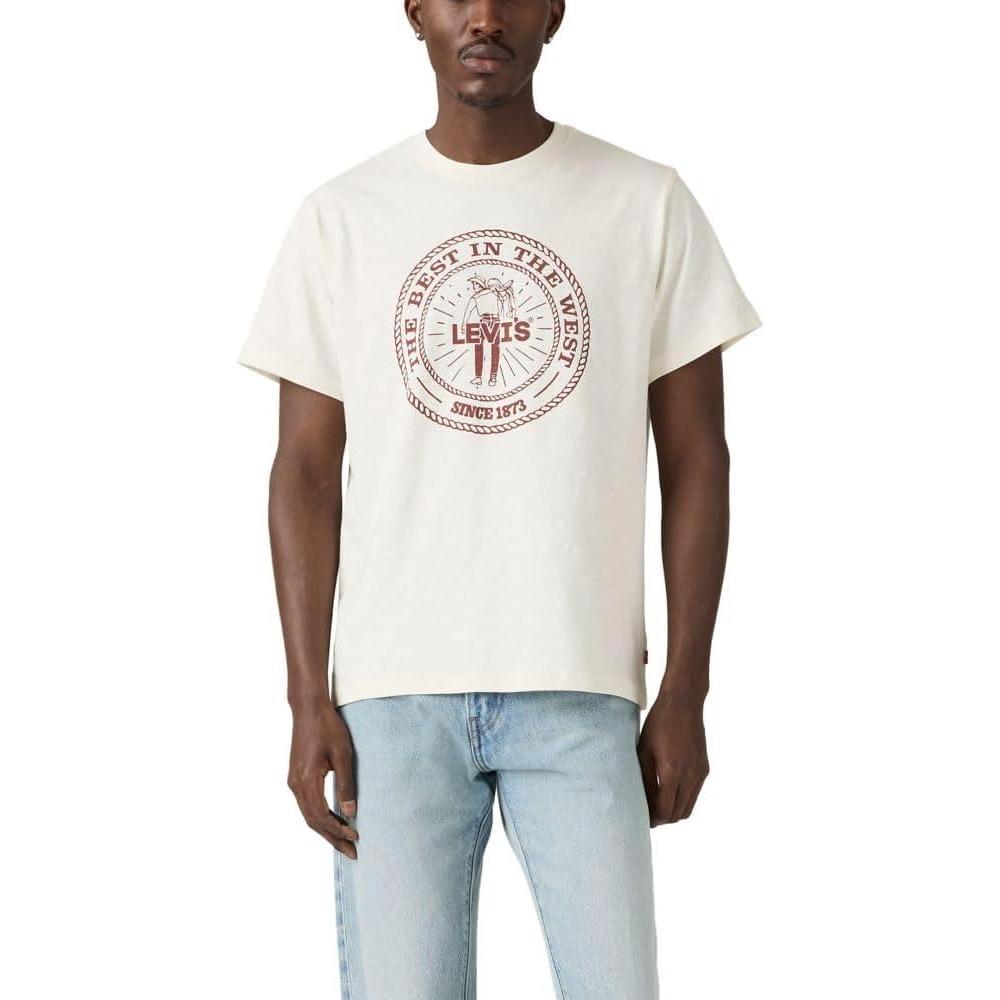 imageLevis Mens Graphic Tee Also Available in Big amp TallRoundup Egret