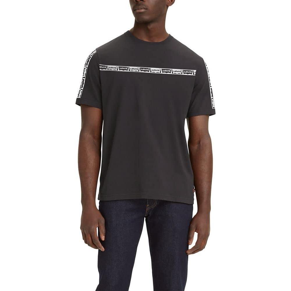 imageLevis Mens Graphic Tees Also Available in Big amp Tall TShirtCore Stripe Caviar