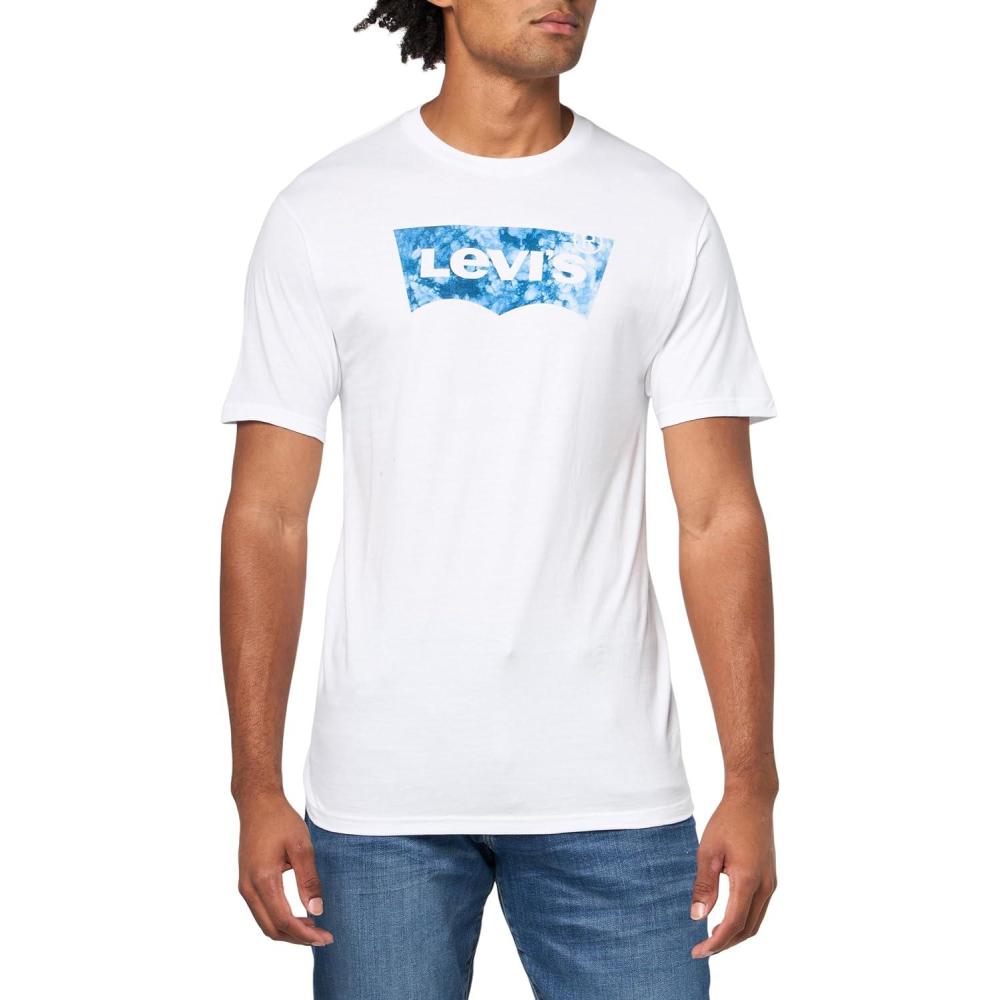 imageLevis Mens Graphic Tees Also Available in Big amp Tall TShirtNew Indigo Bw White
