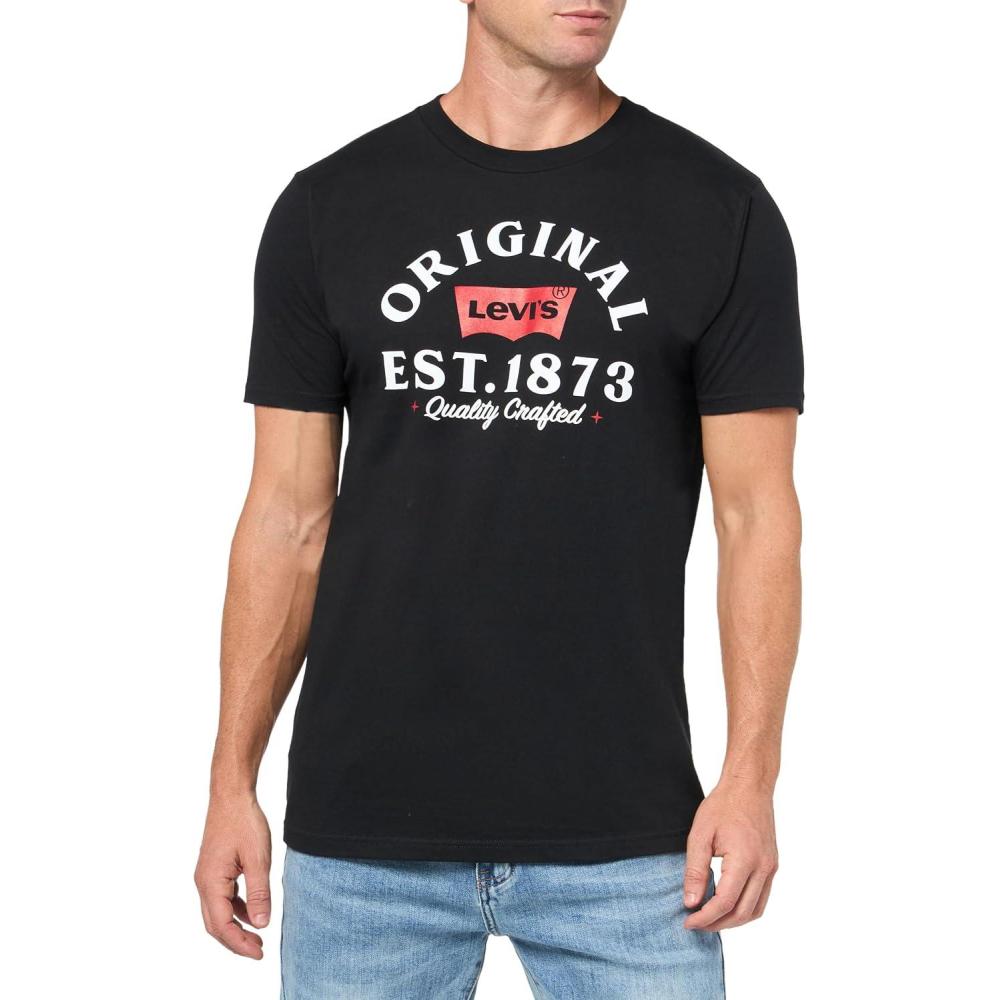 imageLevis Mens Graphic Tees Also Available in Big amp Tall TShirtNew Surplus Black