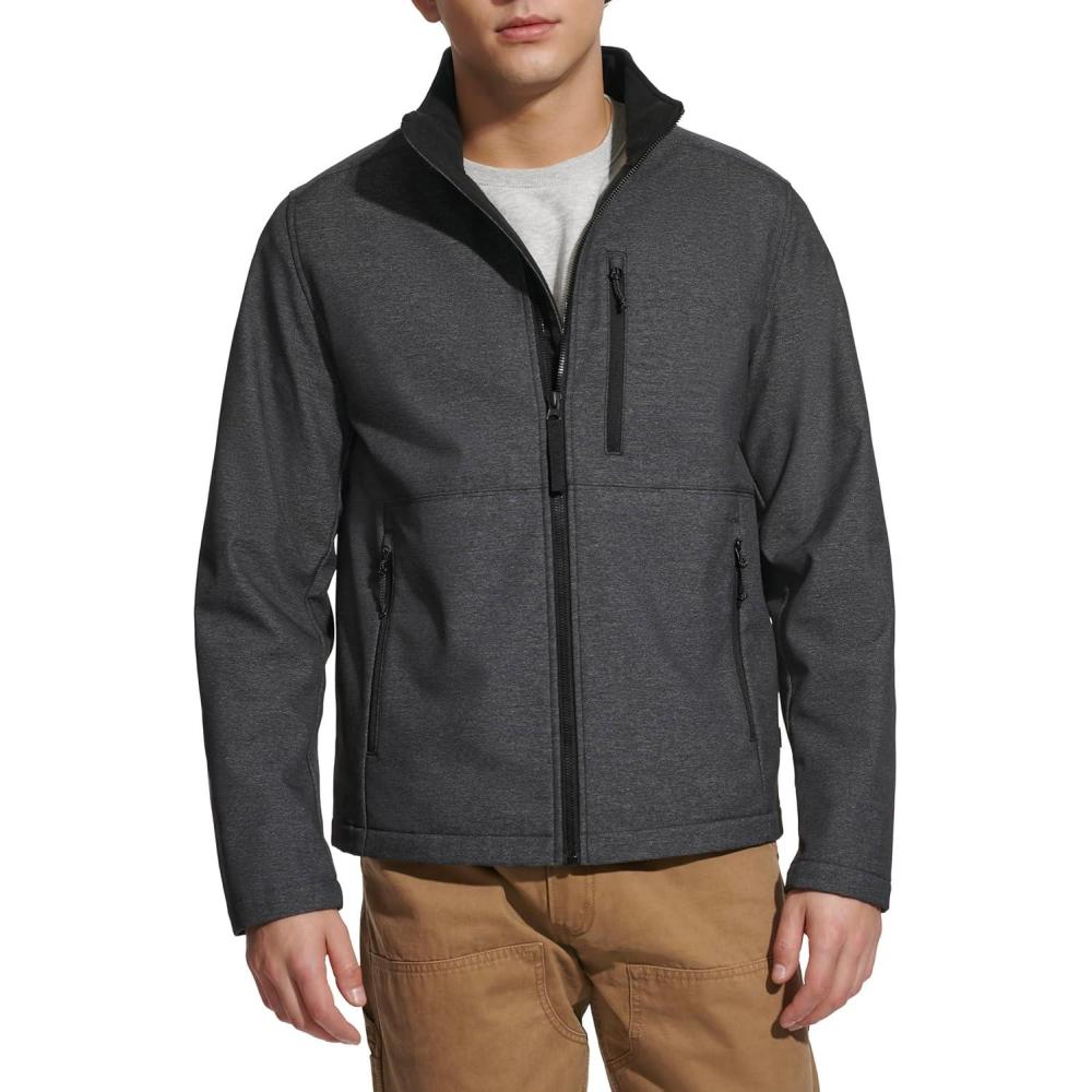 imageLevis Mens Levis Mens Stand Collar Softshell JacketGraphite