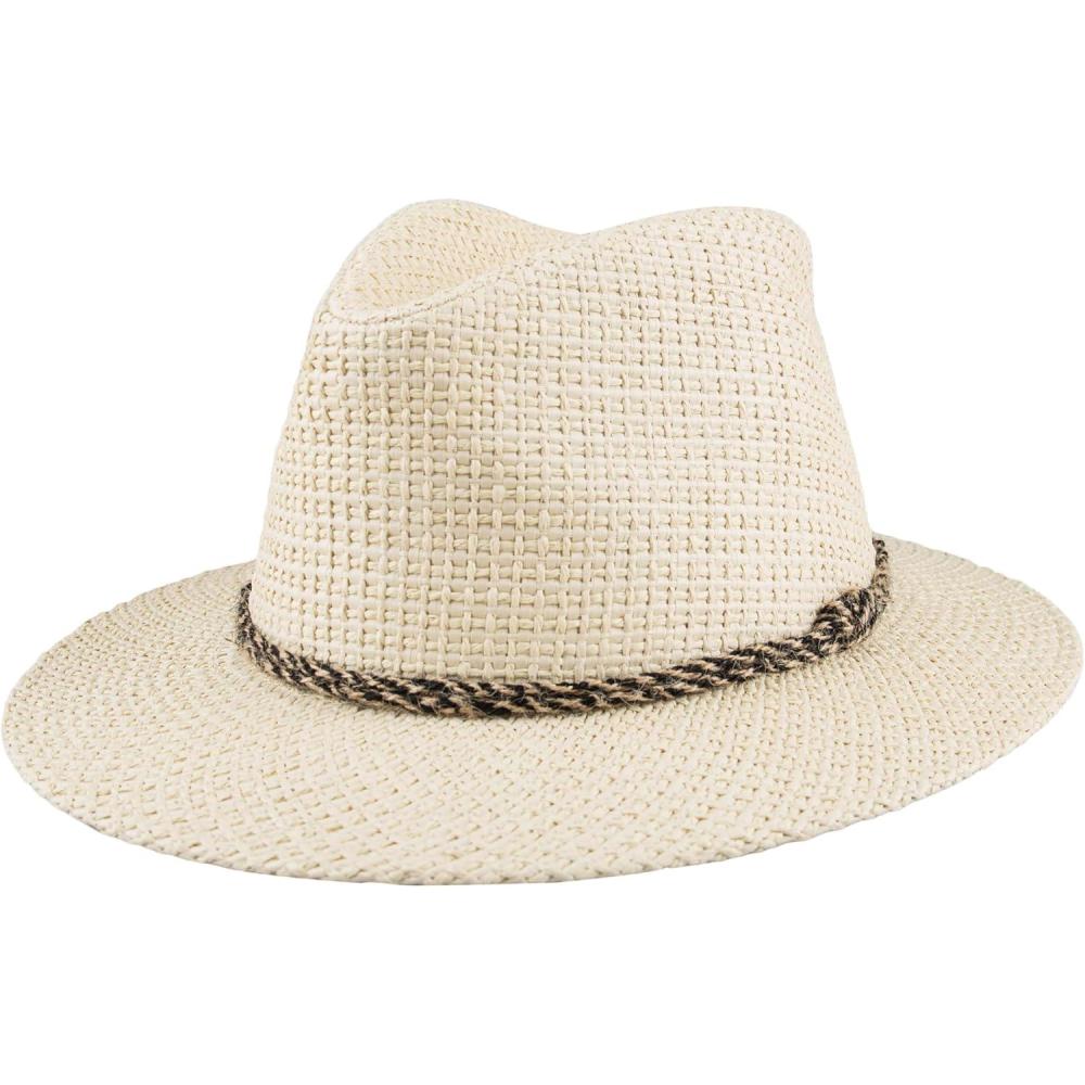 imageLevis Mens Lightweight Straw Fedora Panama HatNatural