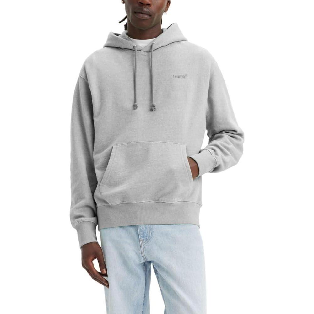 imageLevis Mens Seasonal Logo HoodieVintage Heather Grey  Brushed Fleece