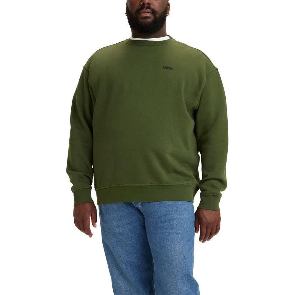 imageLevis Mens Seasonal SweatshirtMossy Green  Tall