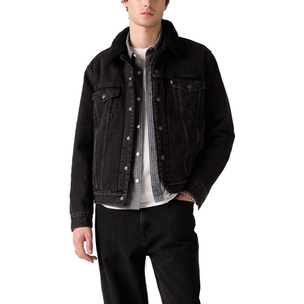 imageLevis Mens Sherpa Trucker JacketBuilt Too Fast Non Stretch