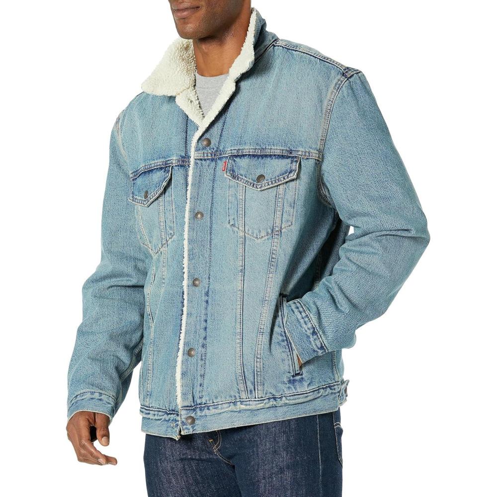 imageLevis Mens Sherpa Trucker JacketMustard Sherpa
