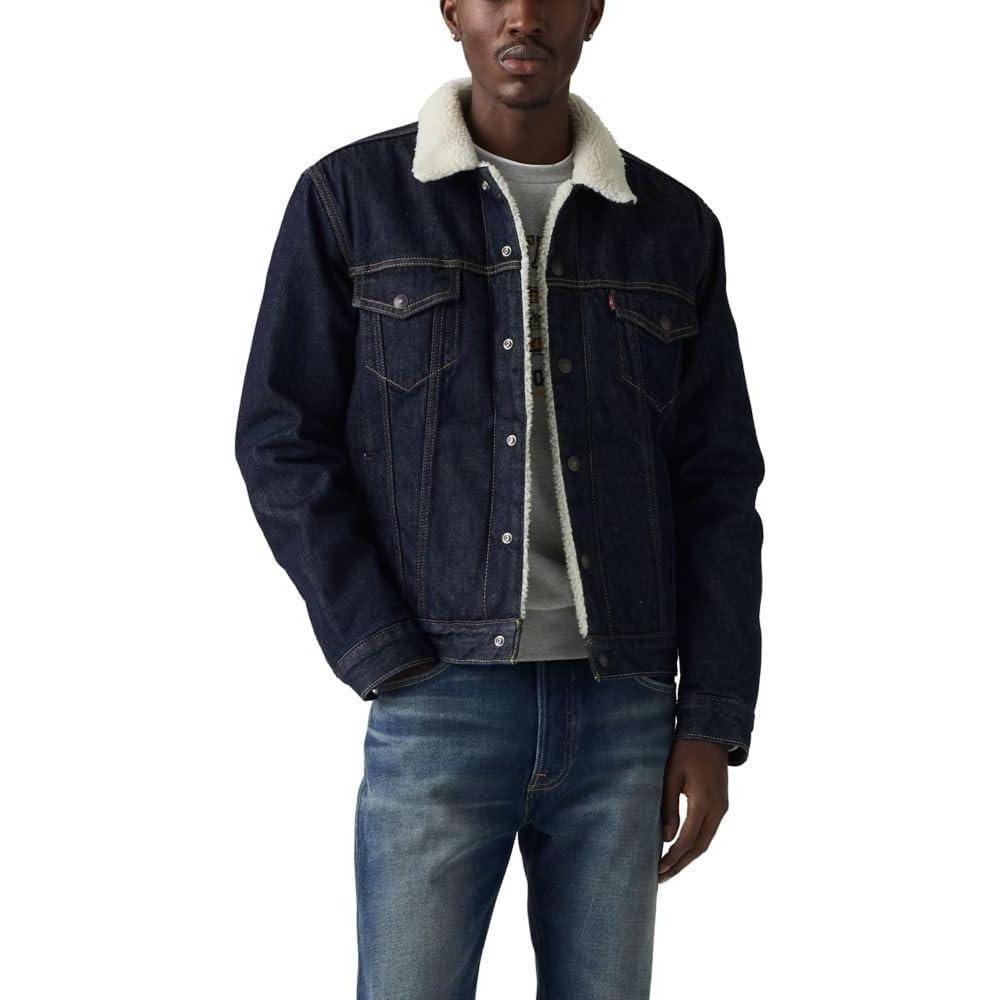 imageLevis Mens Sherpa Trucker JacketRinse It Out Non Stretch